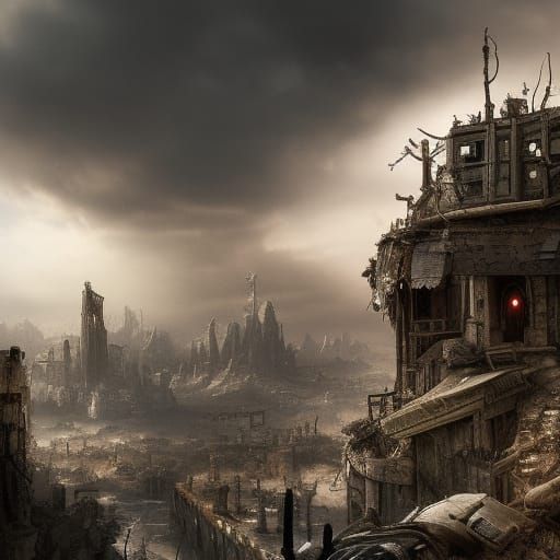 Post-Apocalyptic Wonderland: Epic Digital Matte Painting