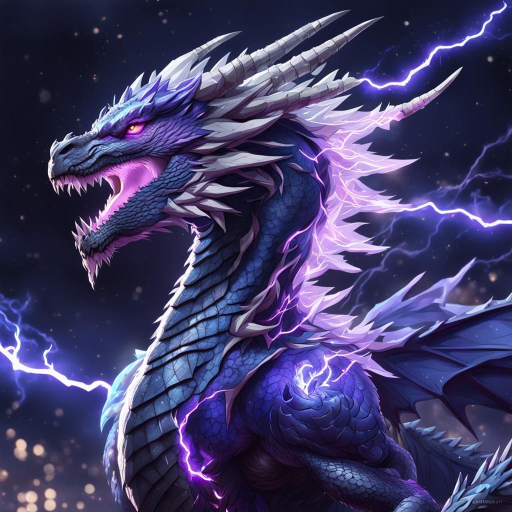 Rebirth of a Purple Space Dragon: Anime Art