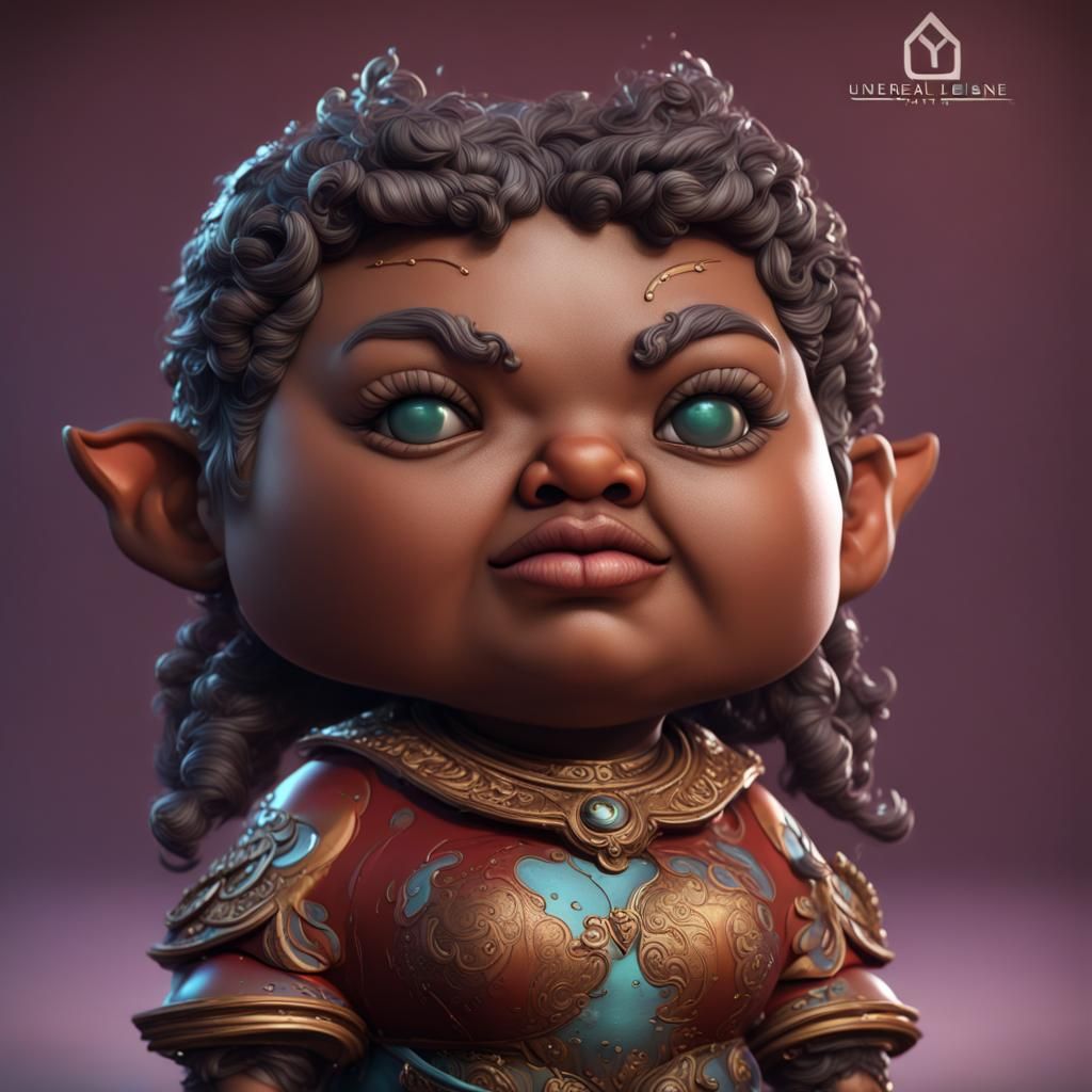 Detailed BBW Bobblehead: Fantasy Concept Art
