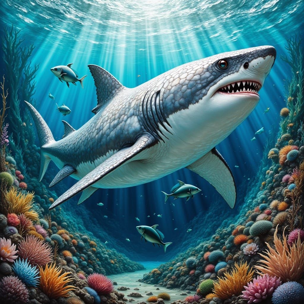 Powerful Great White