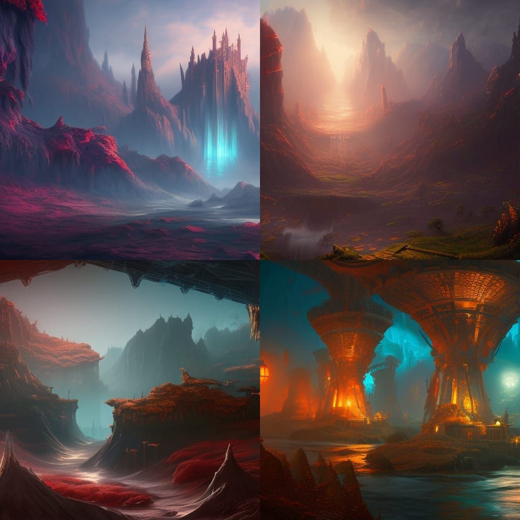 Fantastical Deep Learning Concept Art in Deep Color