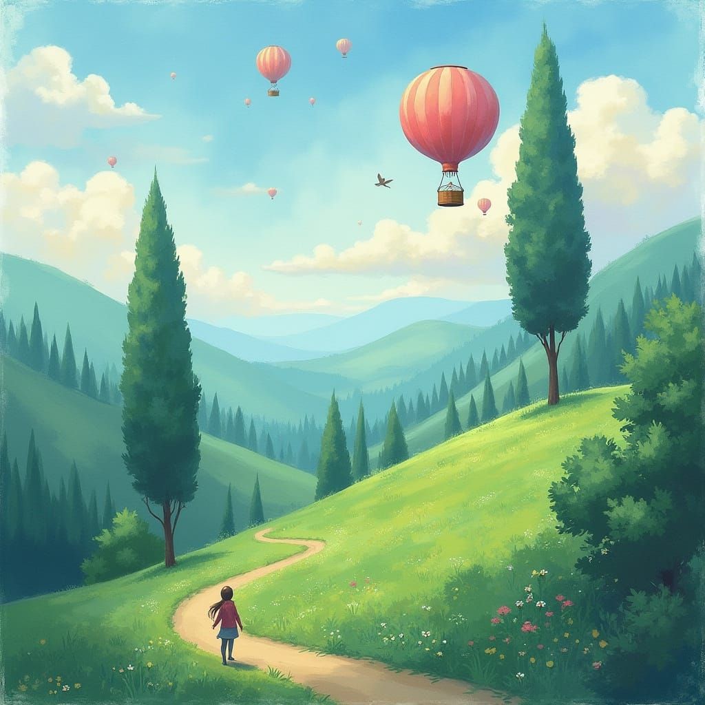 Whimsical Studio Ghibli-Inspired Dreamscapes