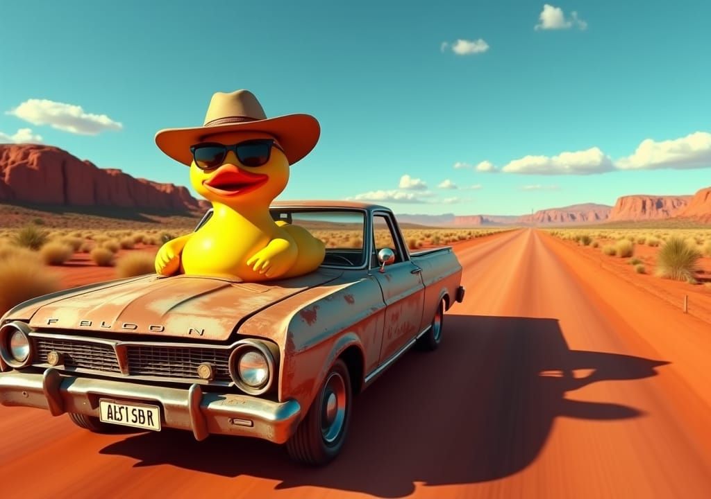 Rubber Duck Drives Through Australian Outback as Digital Pai...