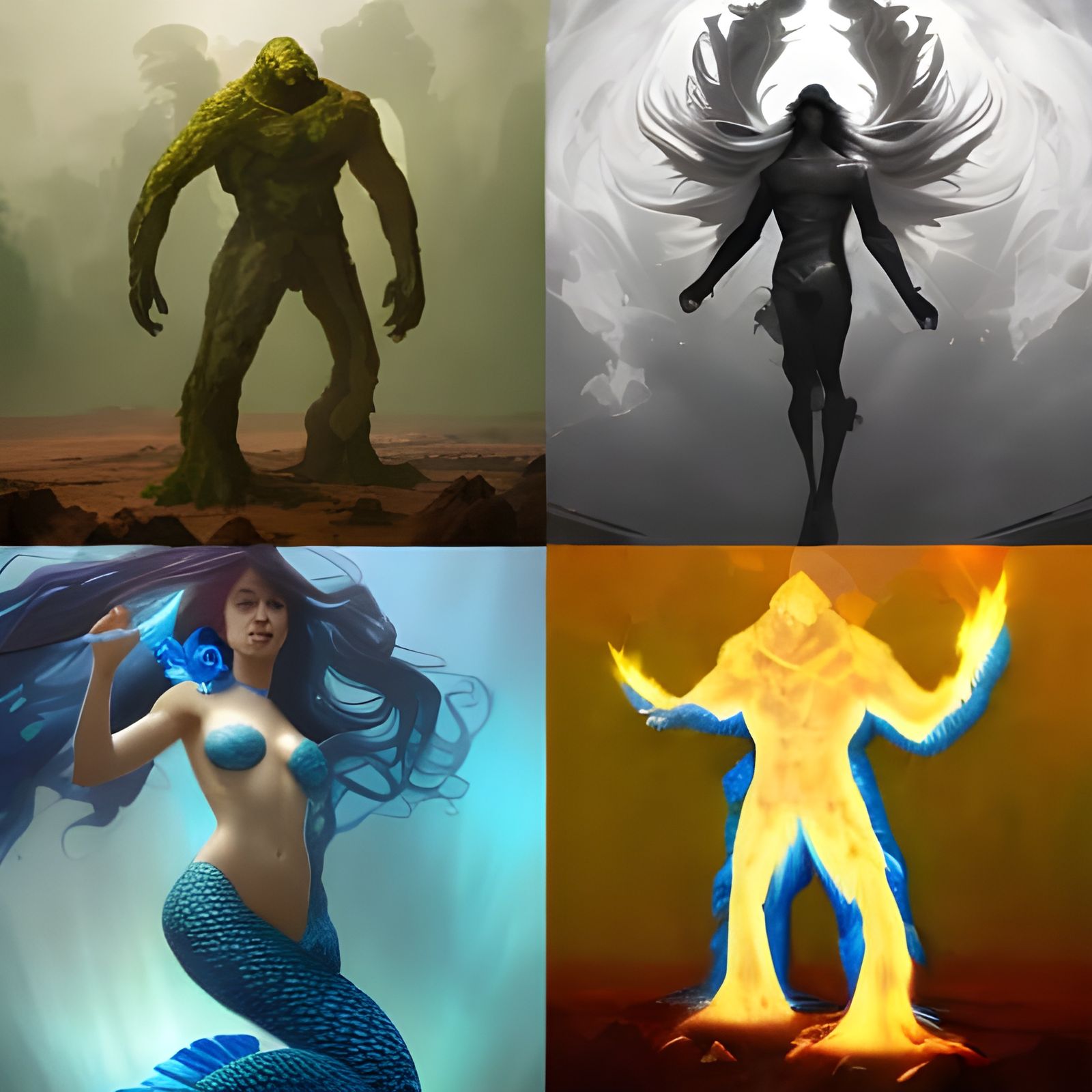 Roaring Fire Monster Concept Art