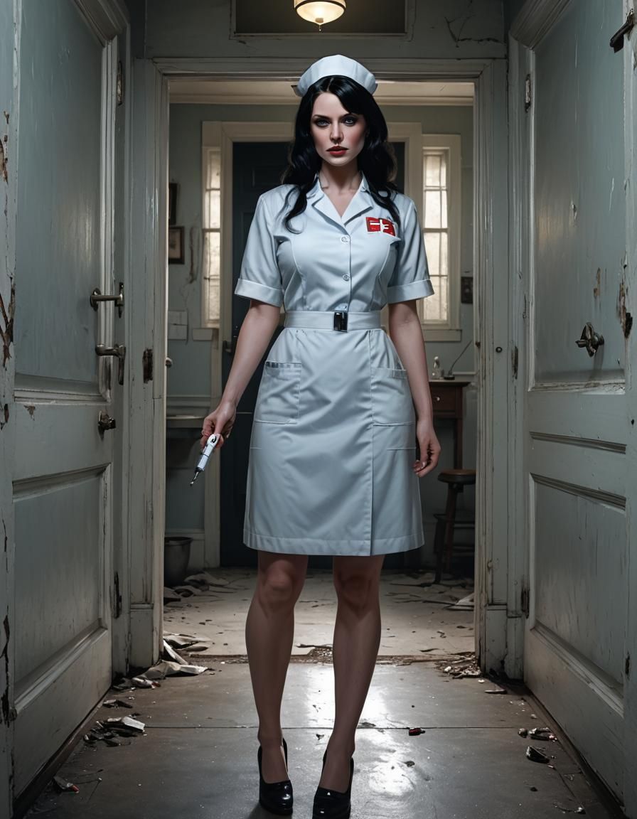 "Night Nurse In The Asylum" : Dark Fantasy