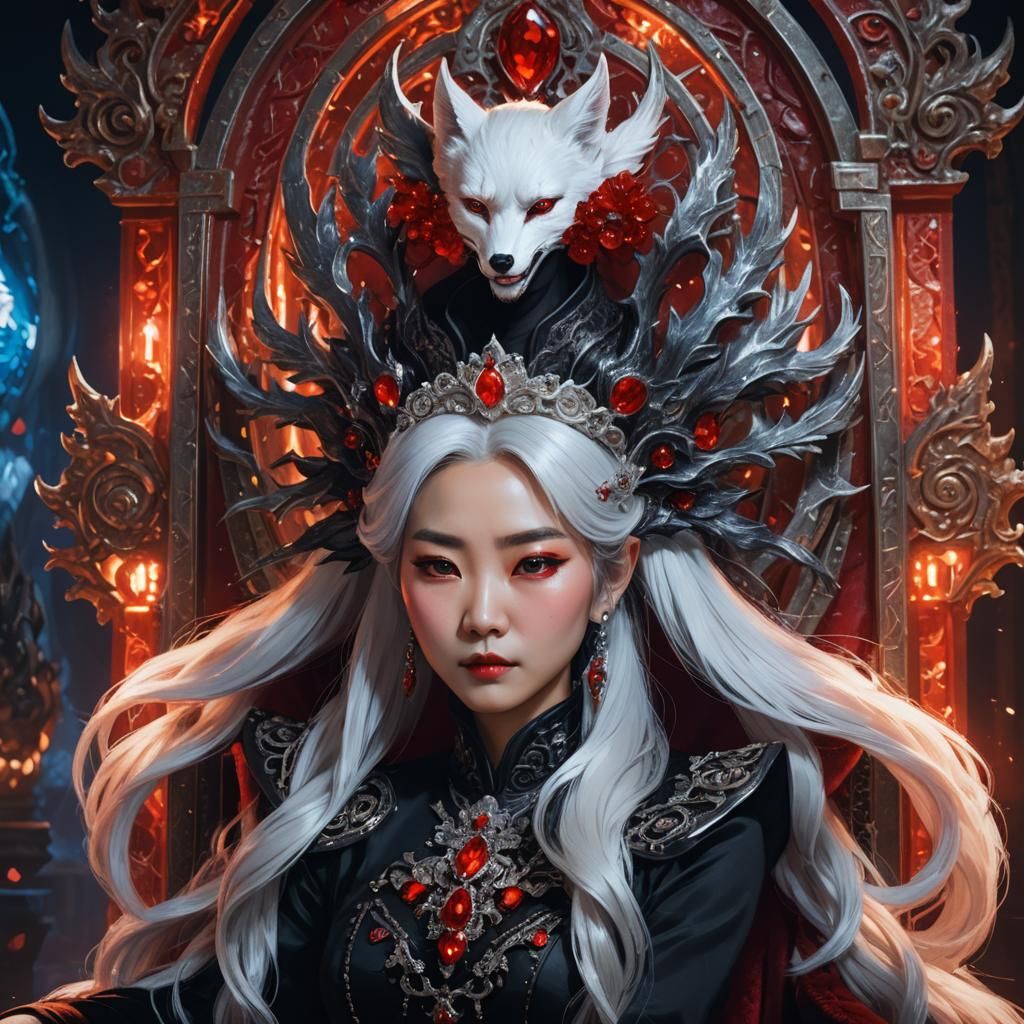 Vampire Queen with Fox Ears Concept Art