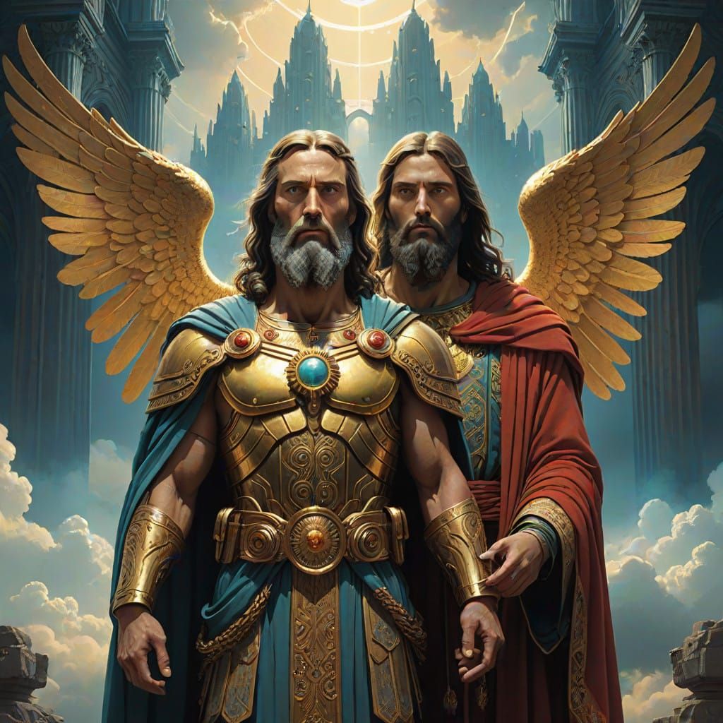 God the Father and Jesus Christ in Heavenly Splendor