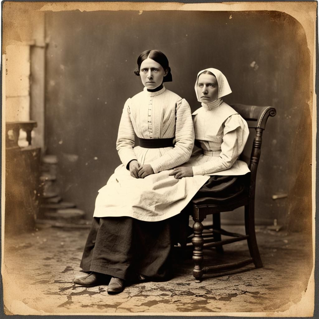 1800s Asylum Patient in Straightjacket: Historical Photograp...