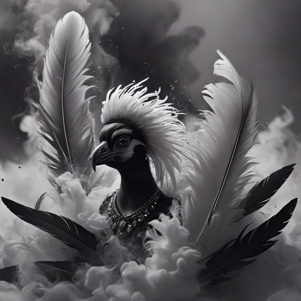 Mystical Iridescent Being in Digital Matte Painting