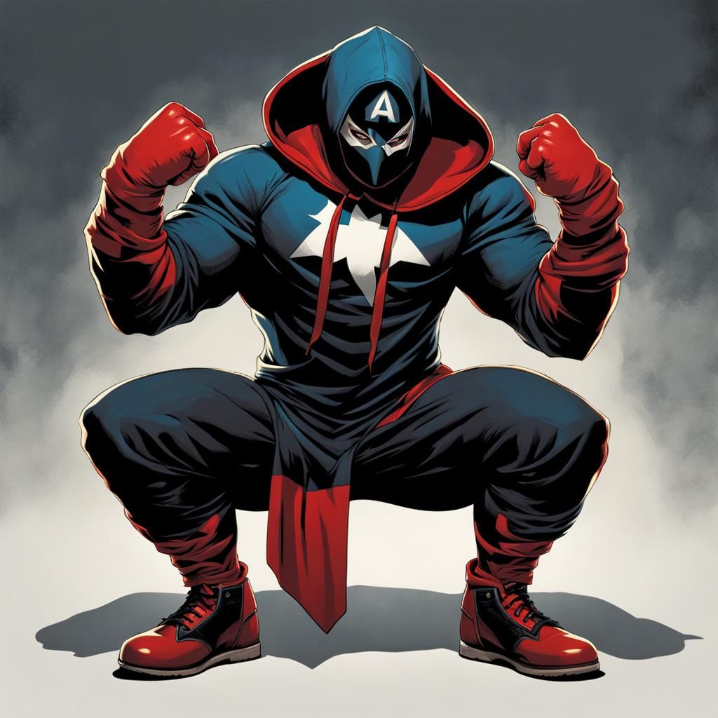 Four-Armed Teen Superhero with Mask