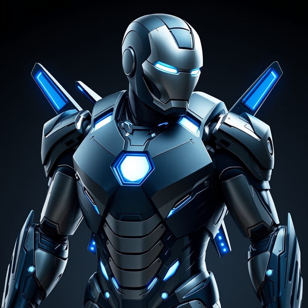 Cyberpunk Iron Man Armor Concept