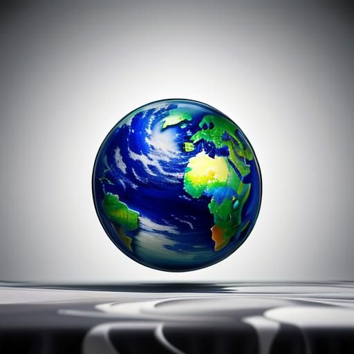 Vibrant Maximalist Composition in Hyperrealistic Style