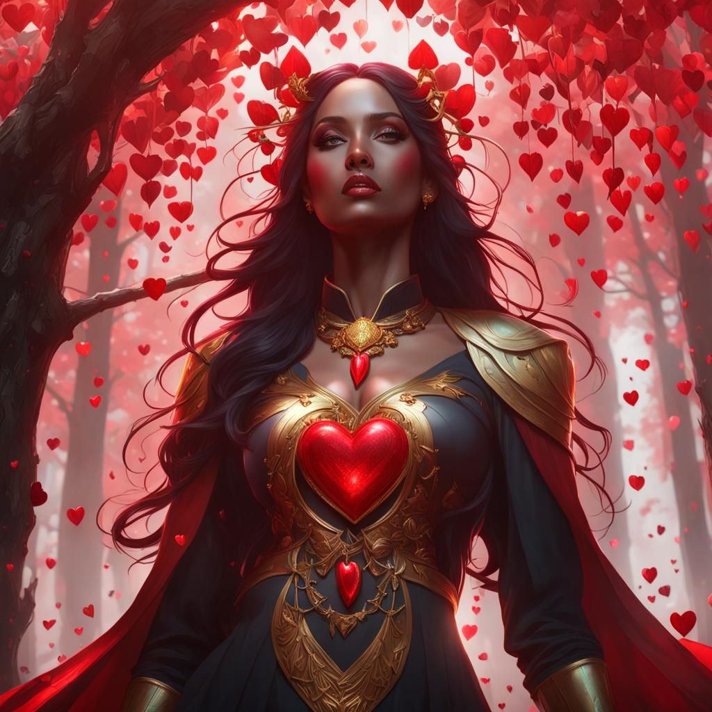Divine Hearts Portrait in Artgerm Style
