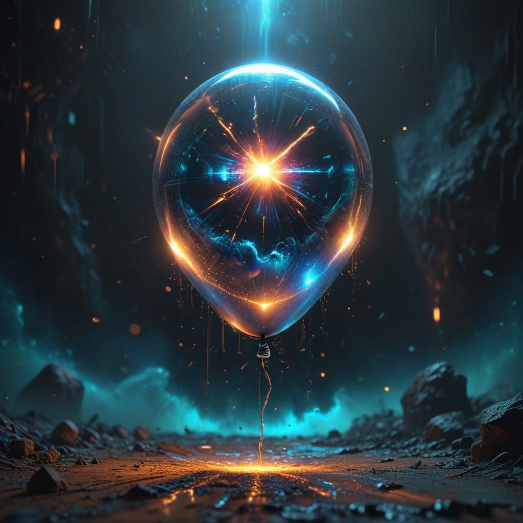 Spectral Balloon in Dark Surreal Cosmic Horror