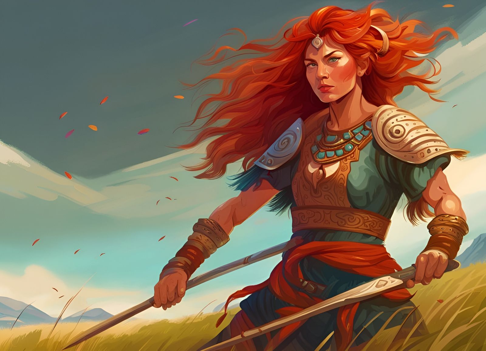 Scythian Warrior Queen on Asian Grasslands