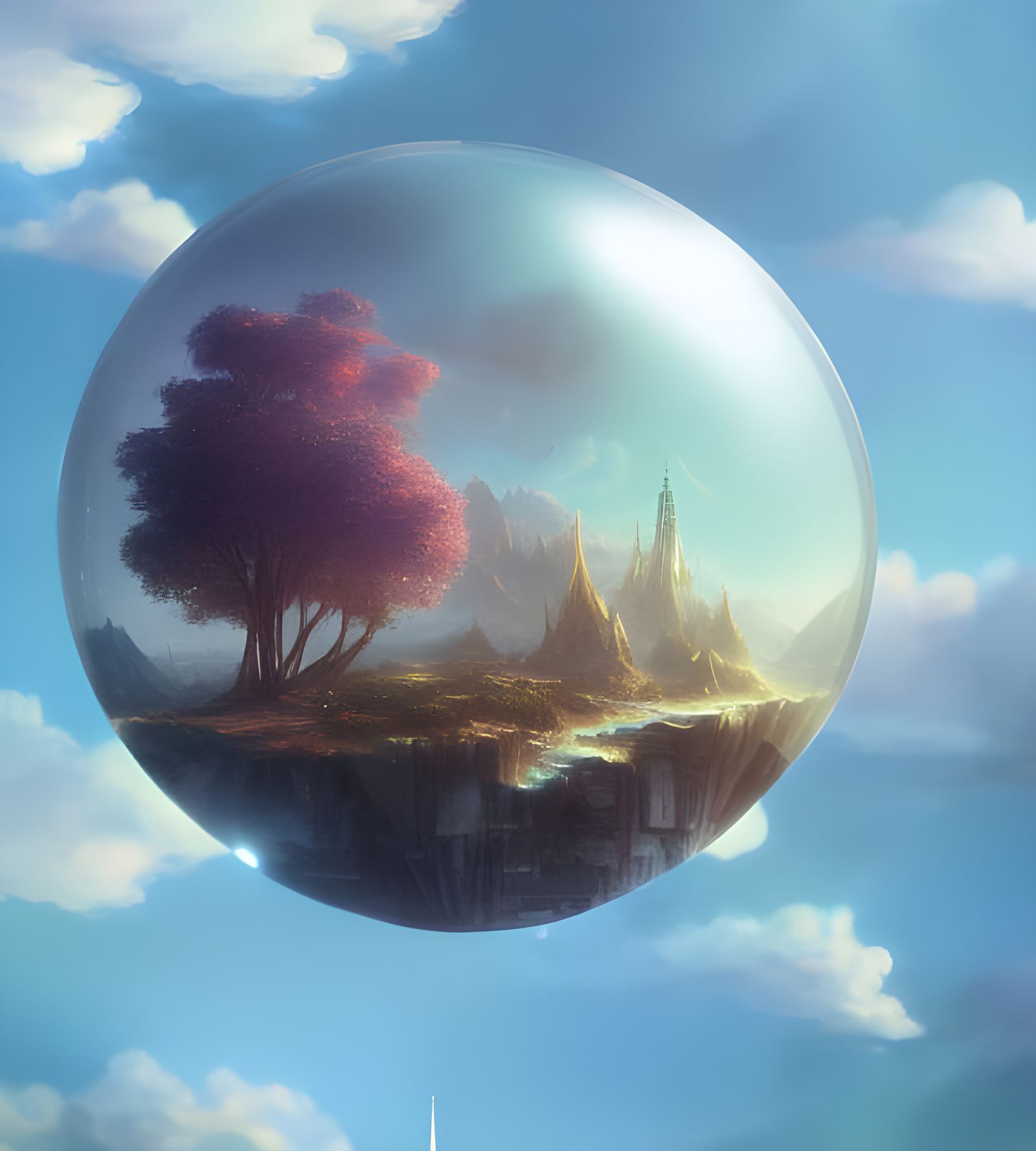 Another bubble landscape
