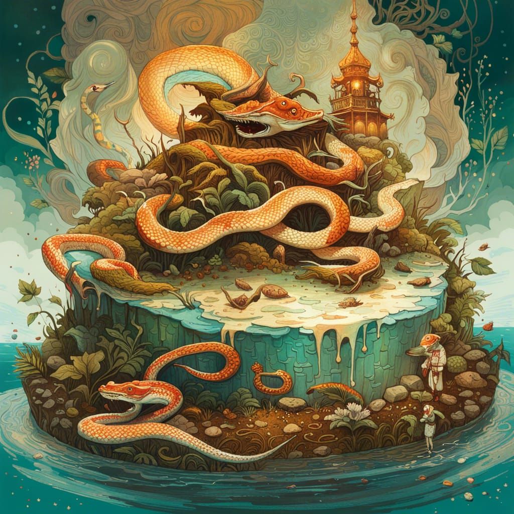 lake flake Snake Cake Bake shake