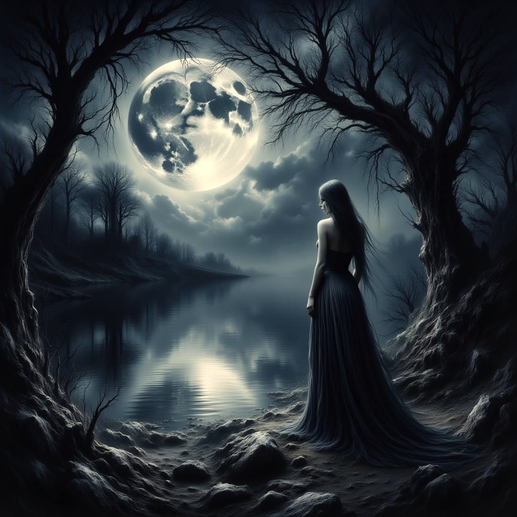 Milky Way Reflection at Night