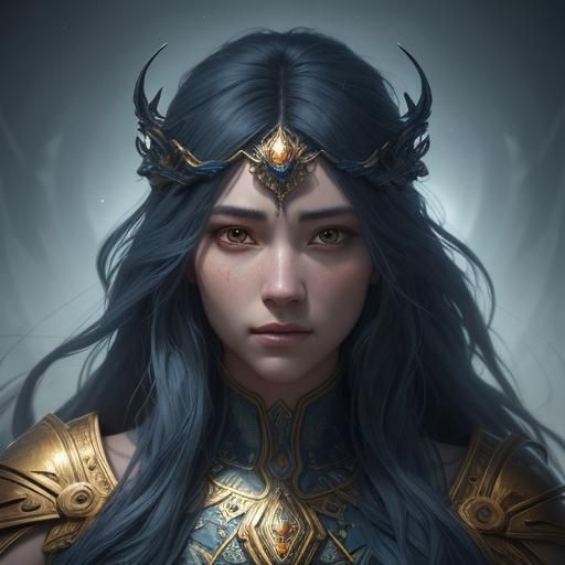 Mystical Enoch Portrait in Surreal Style