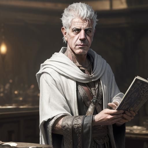 Epic D&D Wizard in Detailed Digital Painting