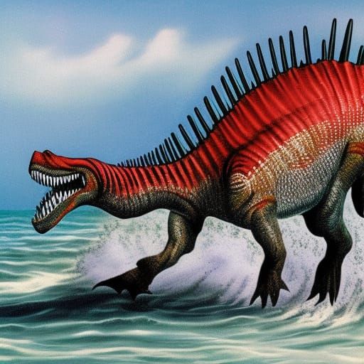 Spinosaurus: An AI Generated Interpretation