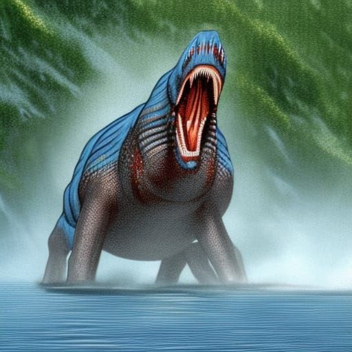 Spinosaurus Image Generated From Simple Prompt