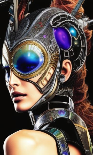 Astral Alien Goddess: Sci-Fi Character Concept Art