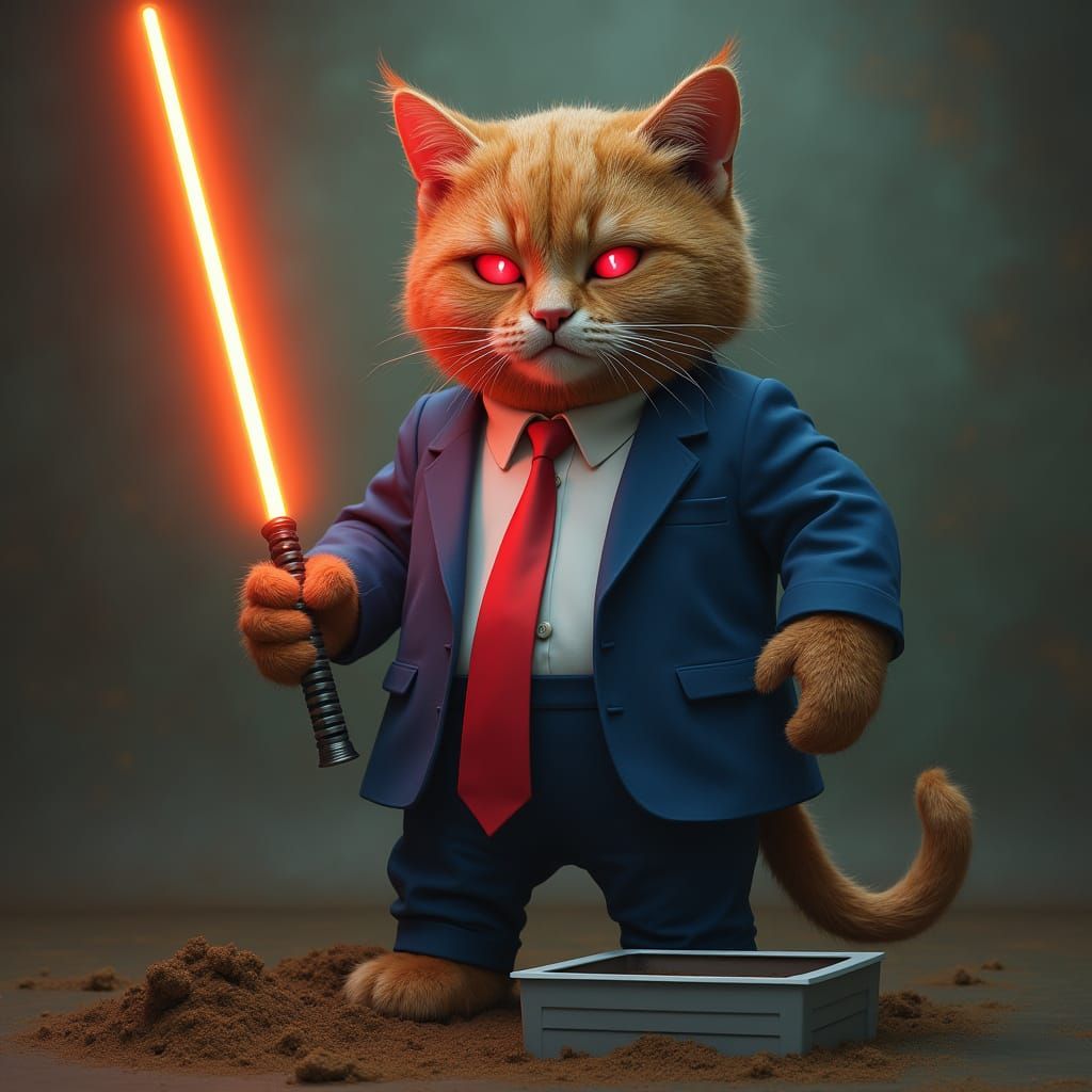 Donald Trump as a Fearsome Furry Sith Lord