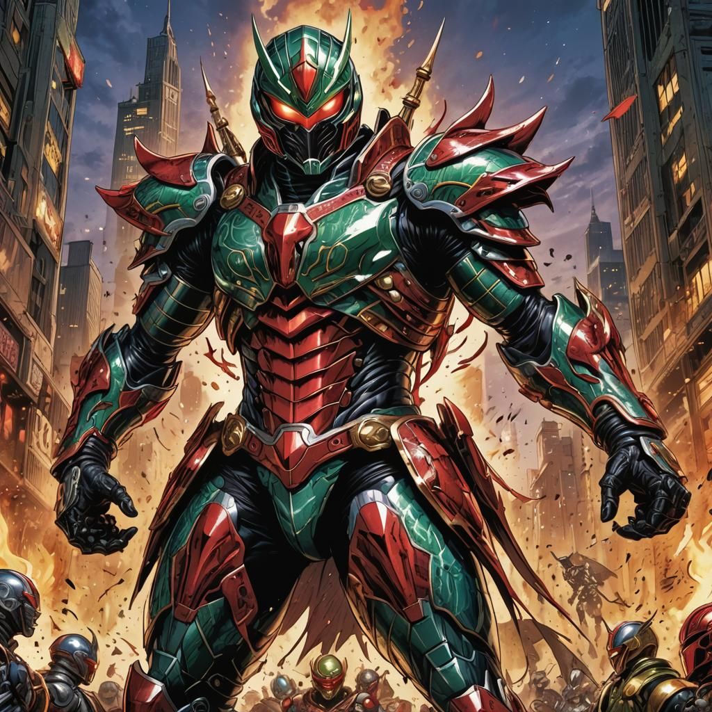 Hundred-Handed Giant Kamen Rider Comic Art