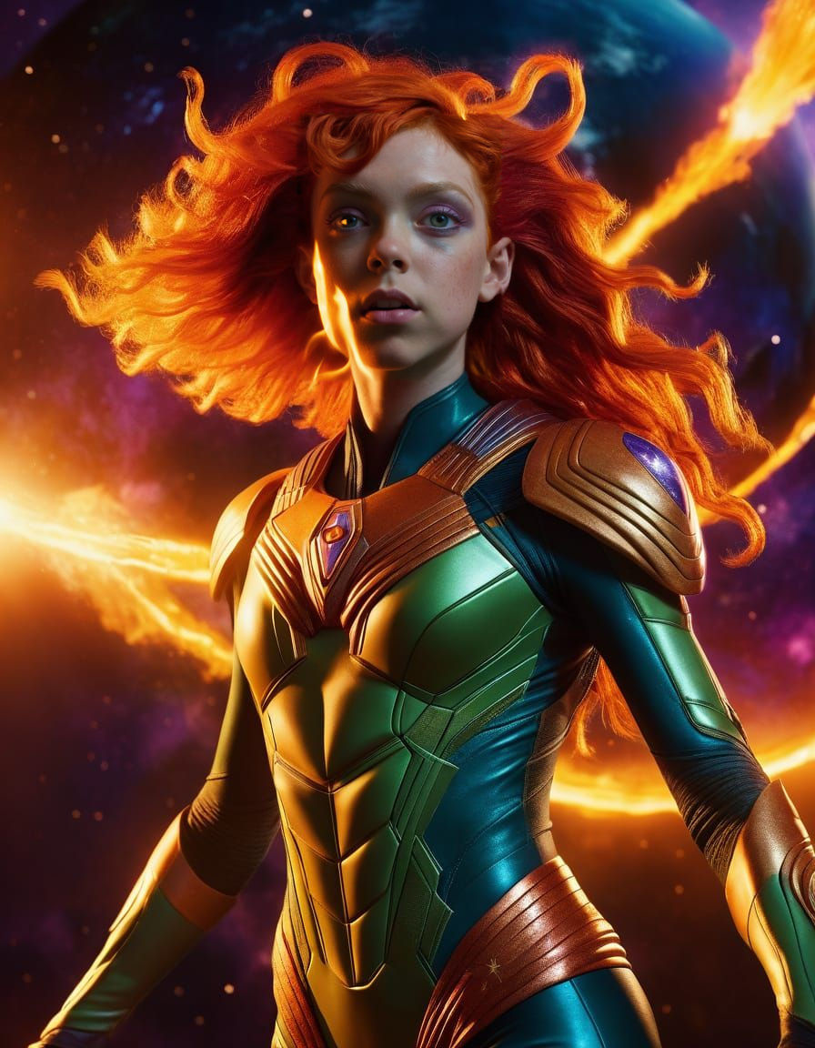 Sophia Lillis as Starfire Alien Princess
