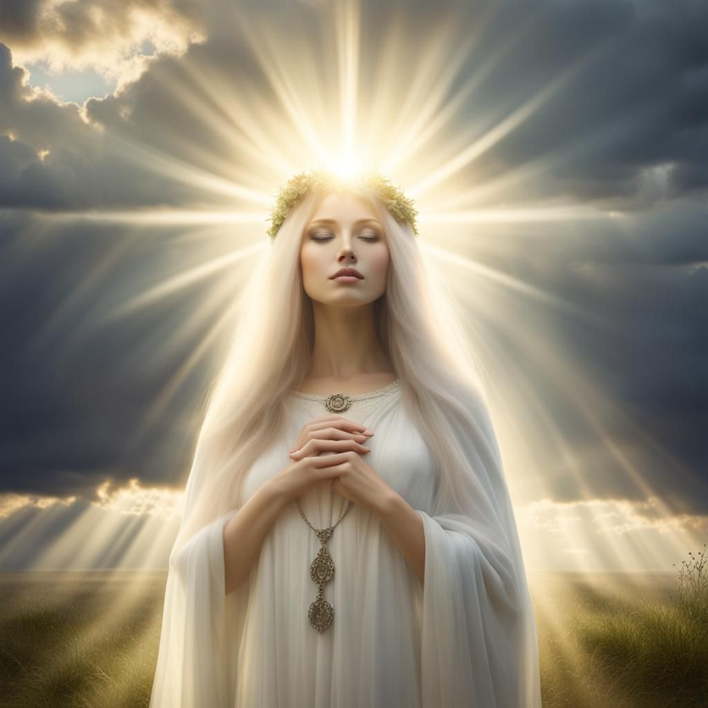 Divine Maiden Mother Crone in Sunshine