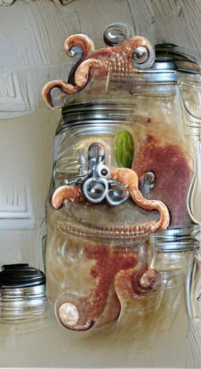 Octopus Curios in a Jar