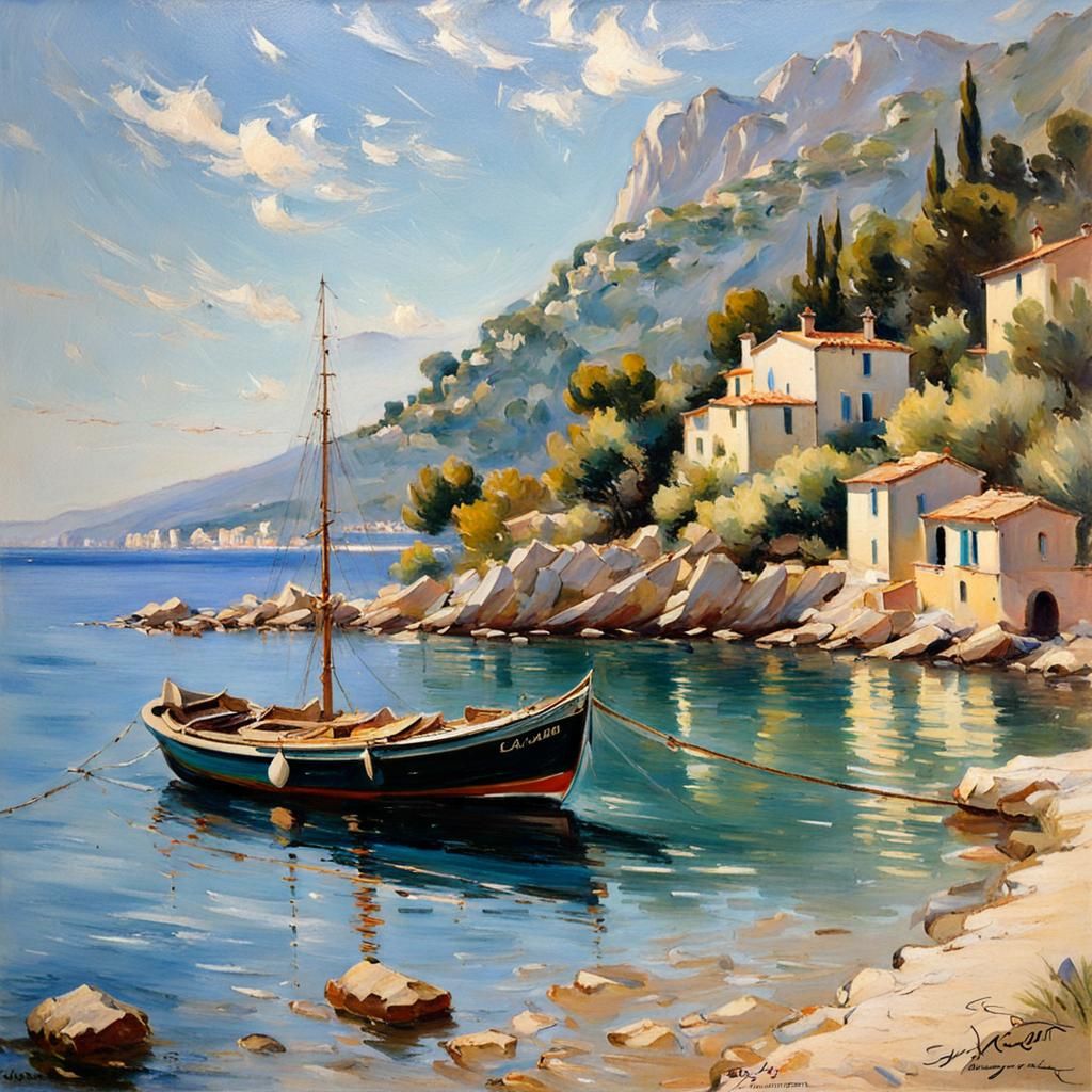 Bateau de pêche traditionnel en Provence