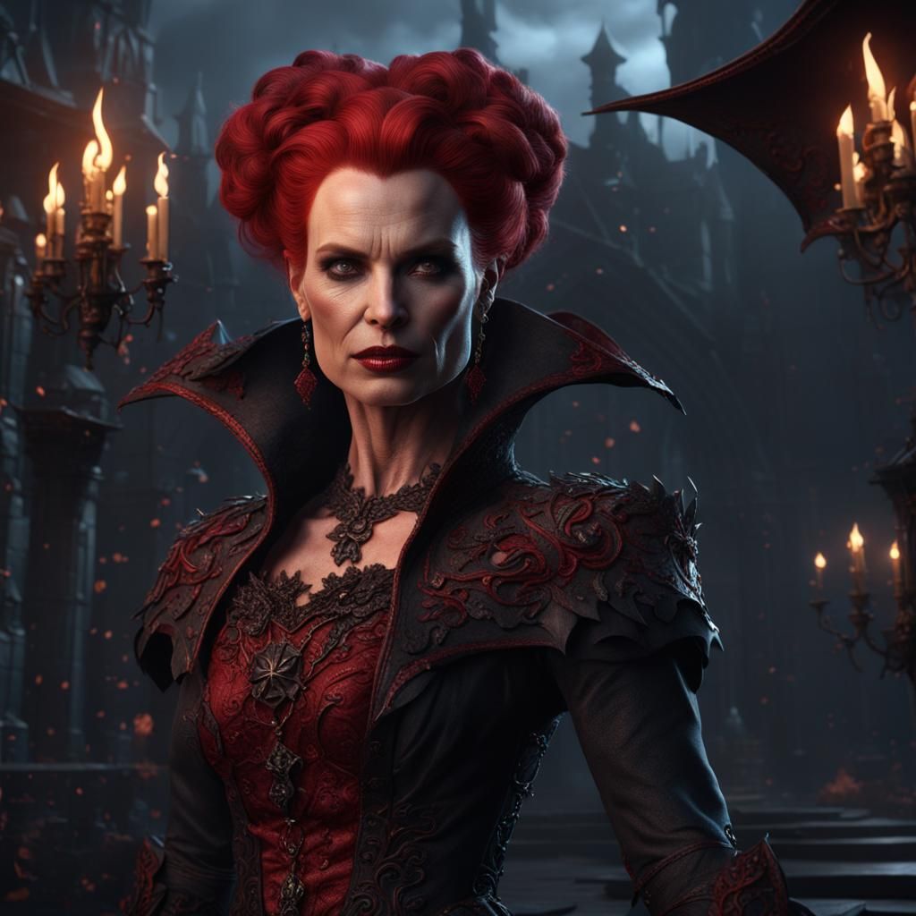 Nicollette Sheridan as Vampire in Detailed Matte Painting