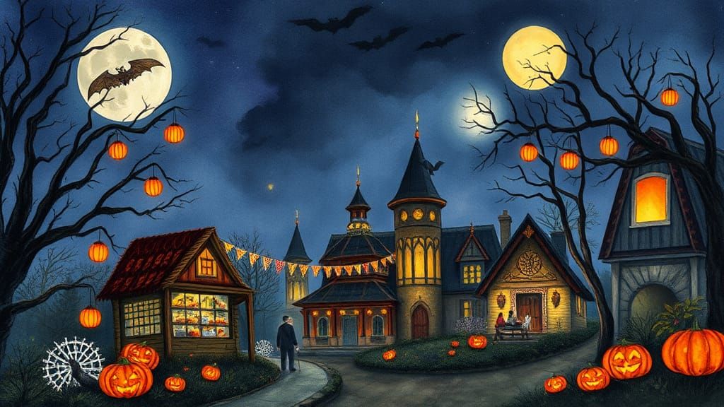 Global Harvest Festivals: A Watercolor Celebration