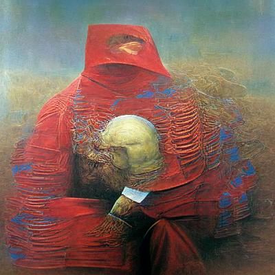 Dystopian Landscape Inspired by Zdzisław Beksiński