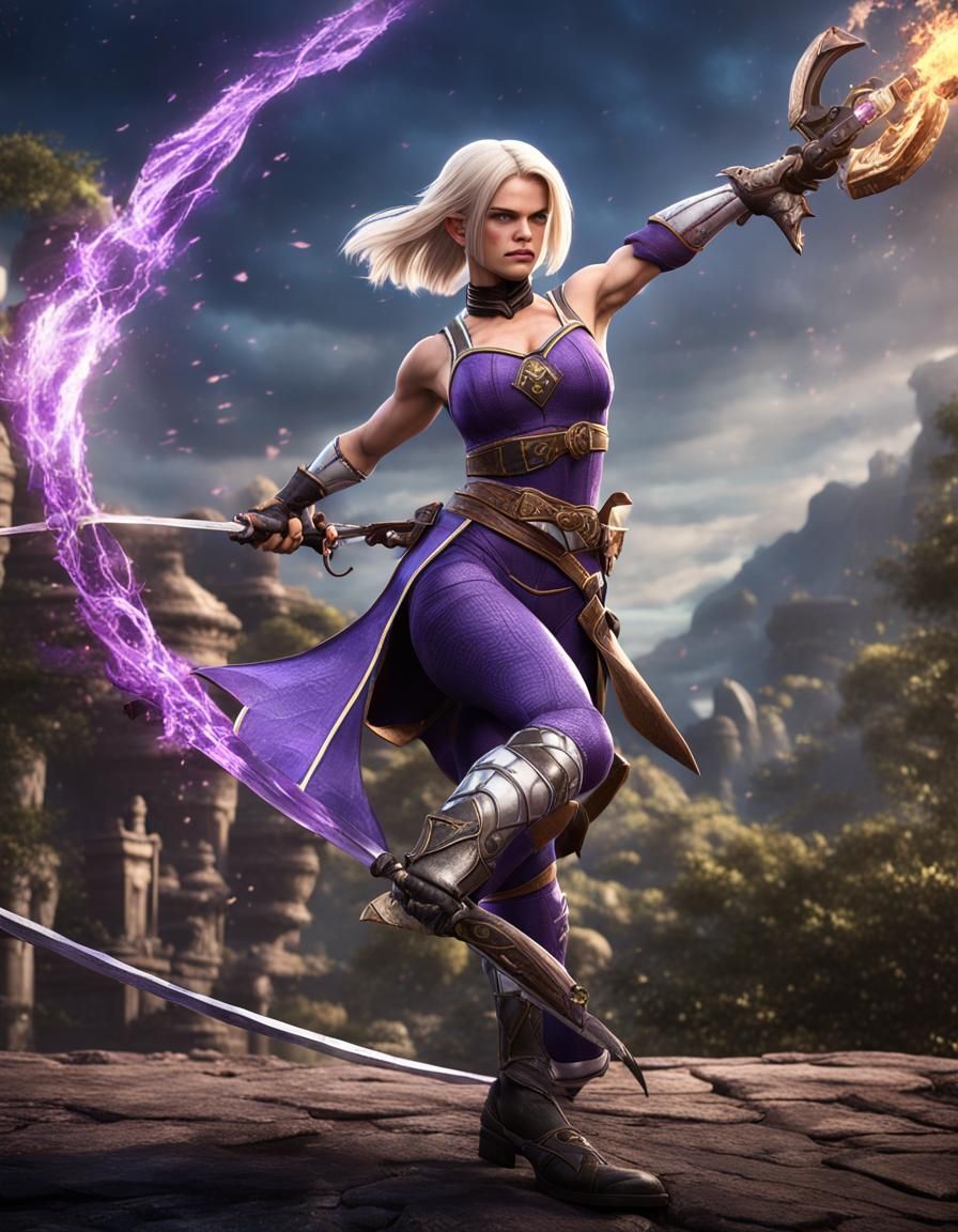 Alice Eve as Ivy Valentine: Detailed Fantasy Art