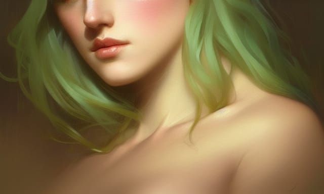 Beautiful Goddess Portrait in Hyperrealistic Style