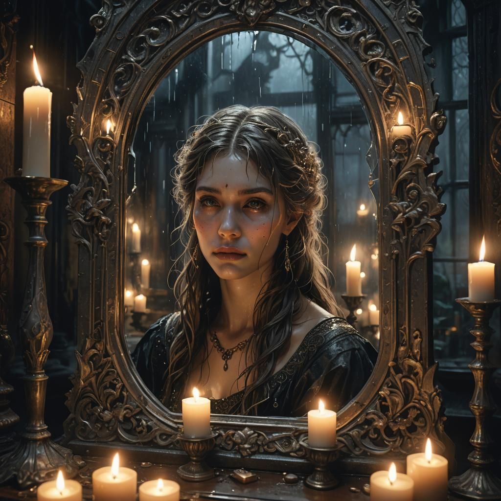 Trapped in a Mirror: Dark Fantasy Concept Art