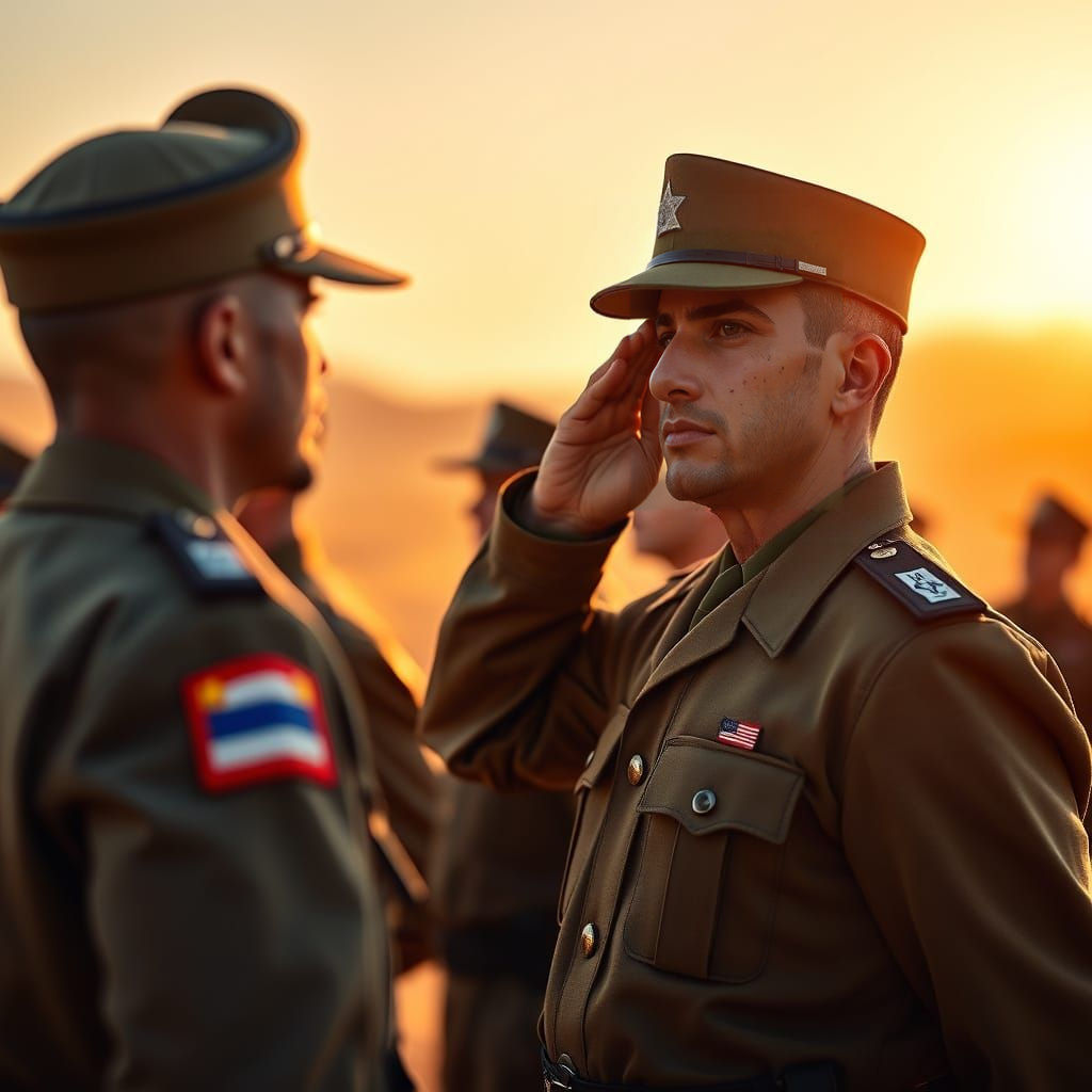 Soldiers Honor Their Commander in Professional Portrait