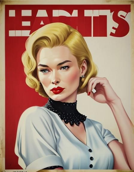 Lena Headey in vintage poster