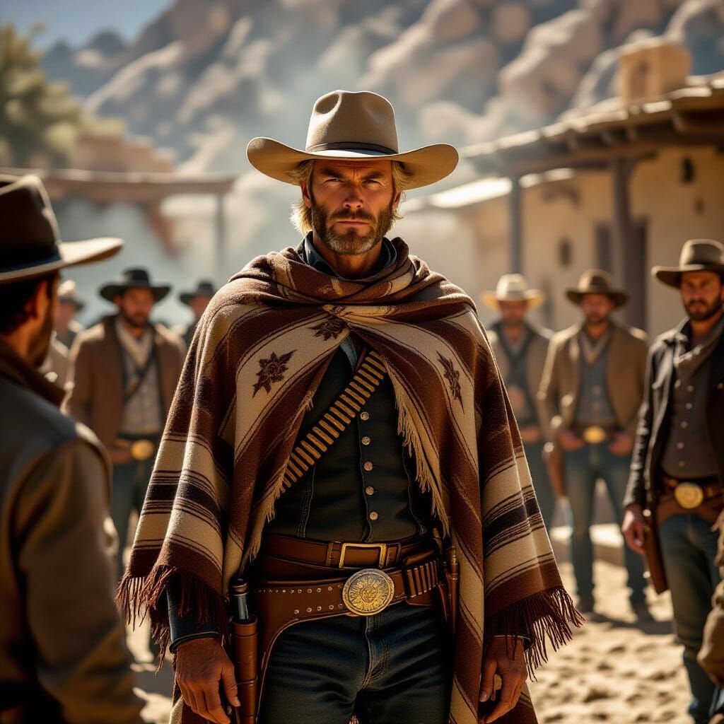 Clint Eastwood in Gritty Mexican Standoff