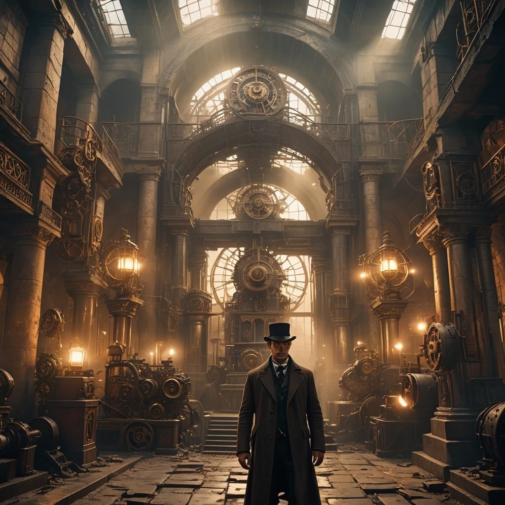 Sherlock Holmes in Steampunk Temple of Doom
