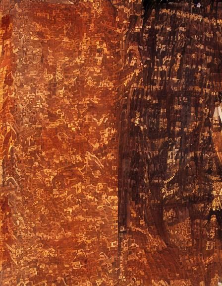 Fiery Warrior Portrait in Dark Fantasy Style