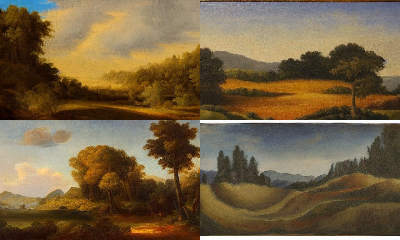 Peaceful Landscape in Fine Art Style