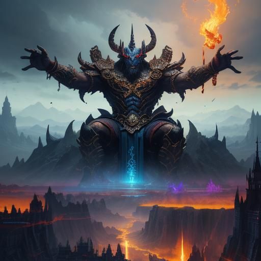 Fantastical God of Destruction Concept Art