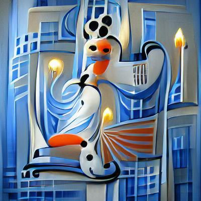 Olaf in Art Deco Style