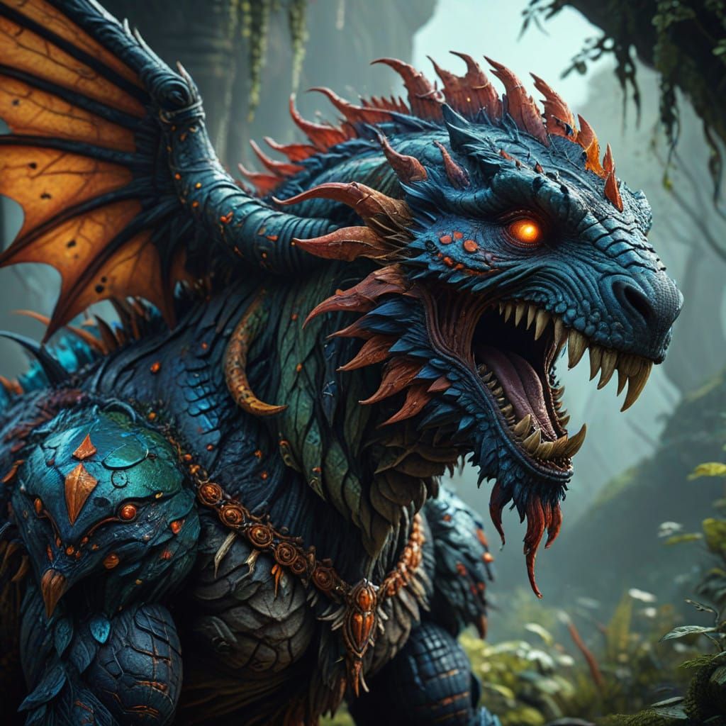 Fantastical Creatures in Vast, Detailed Landscapes, Created...