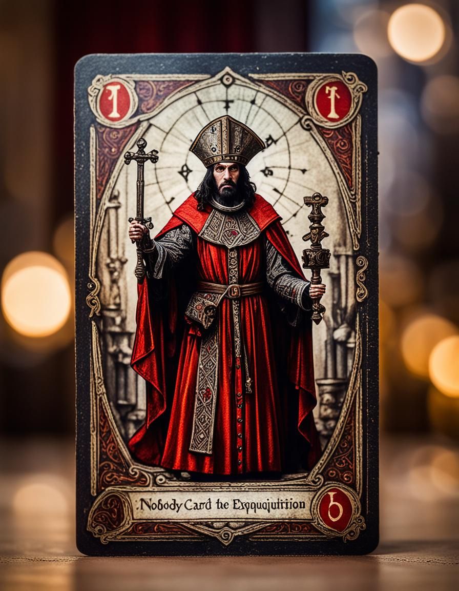 Spanish Inquisition Tarot Card in Professional Photography S...