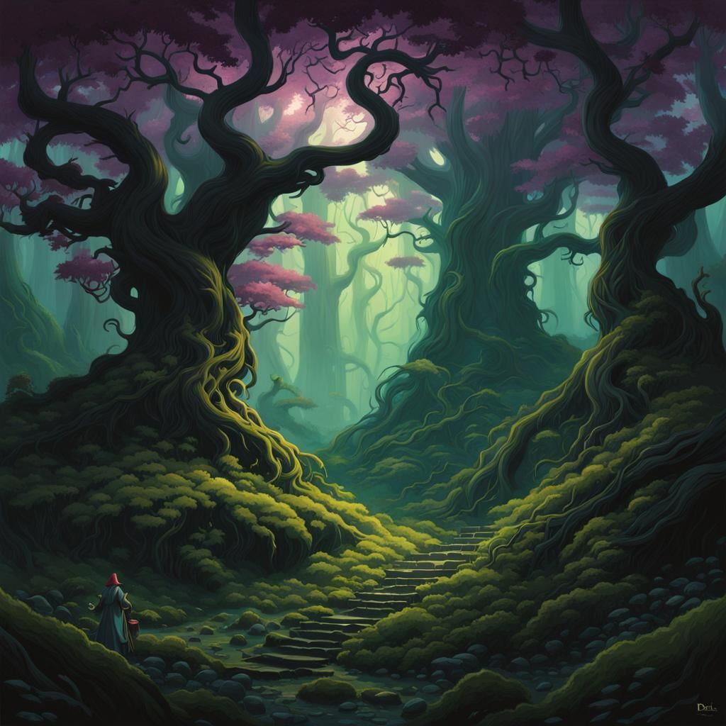 Eldritch Forest in Grimdark Style